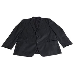 Vintage Brooks Brothers 1818 Regent Estrato Blazer Jacket Men 46L Black Wool USA